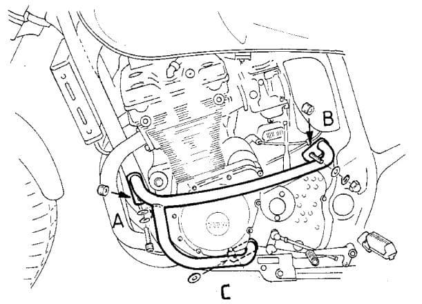 Suzuki GSX 1200 [1999-2005] - Bar pro ochranu motoru