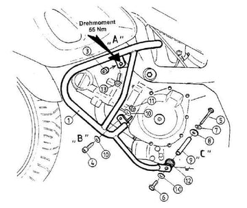 Suzuki SV 650 [1999-2002] - Bar pro ochranu motoru