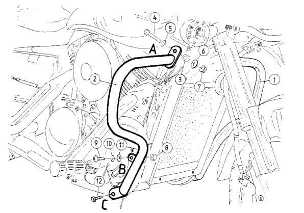 Suzuki VZ 1600 Marauder [2004-2005] - Bar pro ochranu motoru