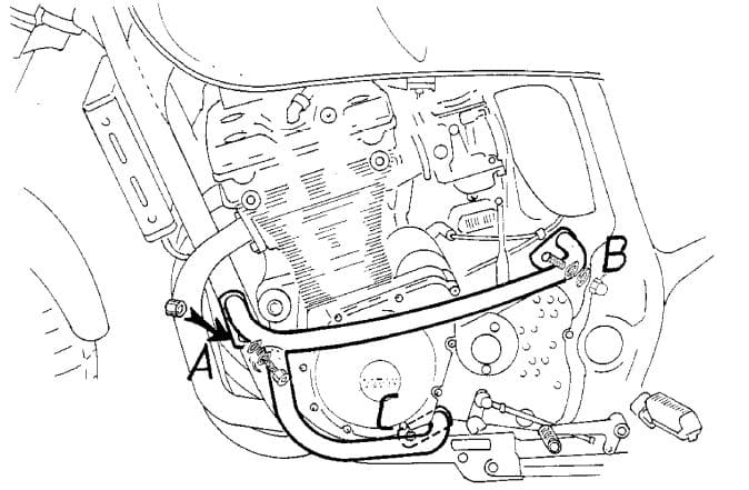 Suzuki GSF 600 S Bandit [2000-2004] - Bar pro ochranu motoru