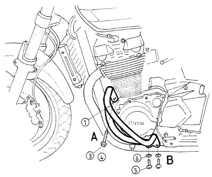 Suzuki GSX 1400 [2001-2004] - Bar pro ochranu motoru