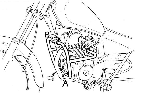 Yamaha SR 125 [1996-2001] - Kryt motoru