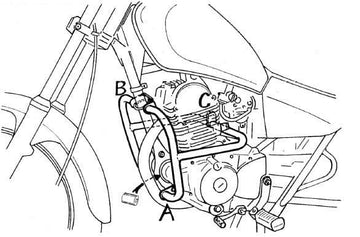 Yamaha SR 125 [1996-2001] - Kryt motoru
