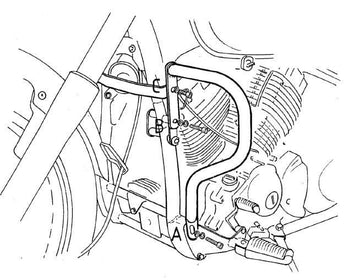 Yamaha XVS 650 Drag Star [1996-2003] - Bar pro ochranu motoru