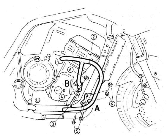 Yamaha FZS 1000 Fazer [2001-2005] - Bar pro ochranu motoru