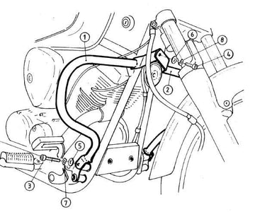 Yamaha XVS 125 [2000-2004] - Bar pro ochranu motoru