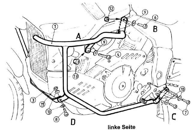 Cagiva Navigator [2000-2005] - konzola na ochranu motoru
