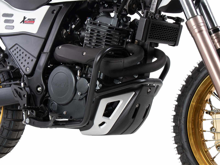 Mash X-Ride 650 Classic [2020-2025] - boční pohled na kryt motoru