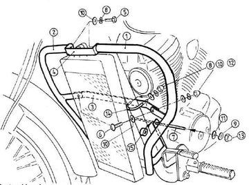 Honda VT 750 D2 Black Wido [2001-2003] - Bar pro ochranu motoru - 0