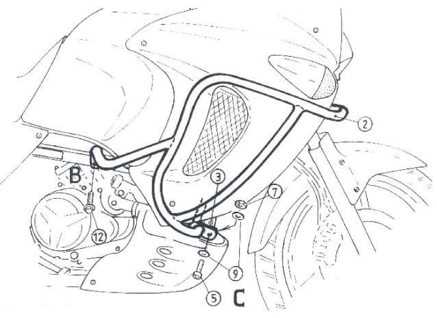 Honda XL 1000 V Varadero [1999-2002] - Bar pro ochranu motoru