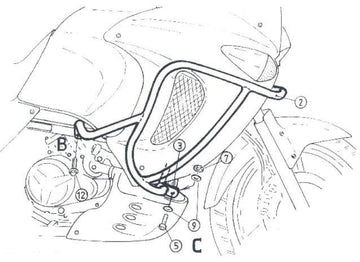 Honda XL 1000 V Varadero [1999-2002] - Bar pro ochranu motoru