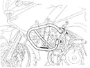 Kawasaki KLV 1000 [2004-2005] - Bar pro ochranu motoru-1