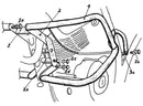 Yamaha XT 600 Ténéré [1988-1990] - Detailní pohled na kryt motoru