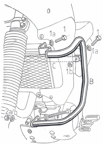 Yamaha XTZ 660 Ténéré [1991-1993] - Bar pro ochranu motoru