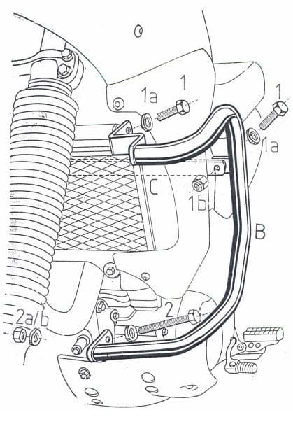 Yamaha XTZ 660 Ténéré [1991-1993] - Bar pro ochranu motoru