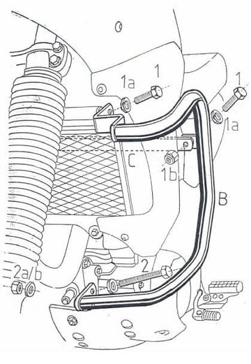 Yamaha XTZ 660 Ténéré [1991-1993] - Bar pro ochranu motoru