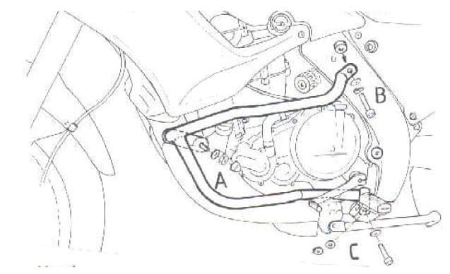 Aprilia Pegaso 650 [1997-2004] - Bar pro ochranu motoru