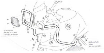BMW R 850 GS [1994-2000] - Bar pro ochranu nádrže