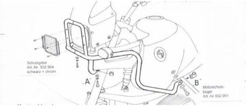 BMW R 850 GS [1994-2000] - Bar pro ochranu nádrže