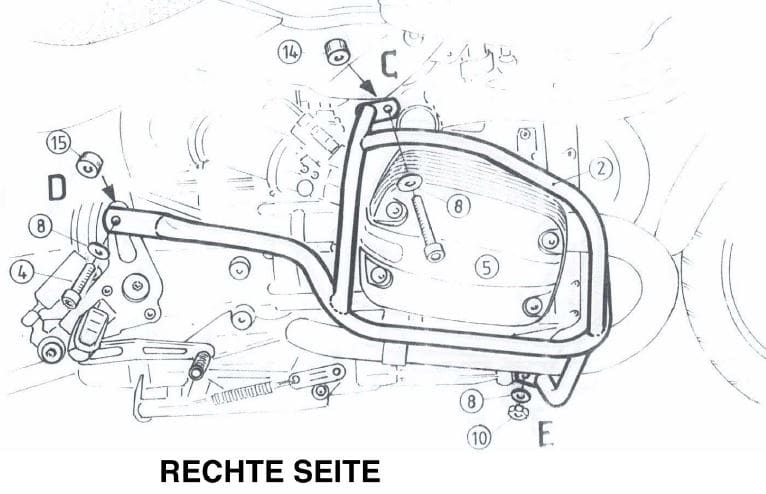 BMW R 850 R [2000-2006] - Bar pro ochranu motoru
