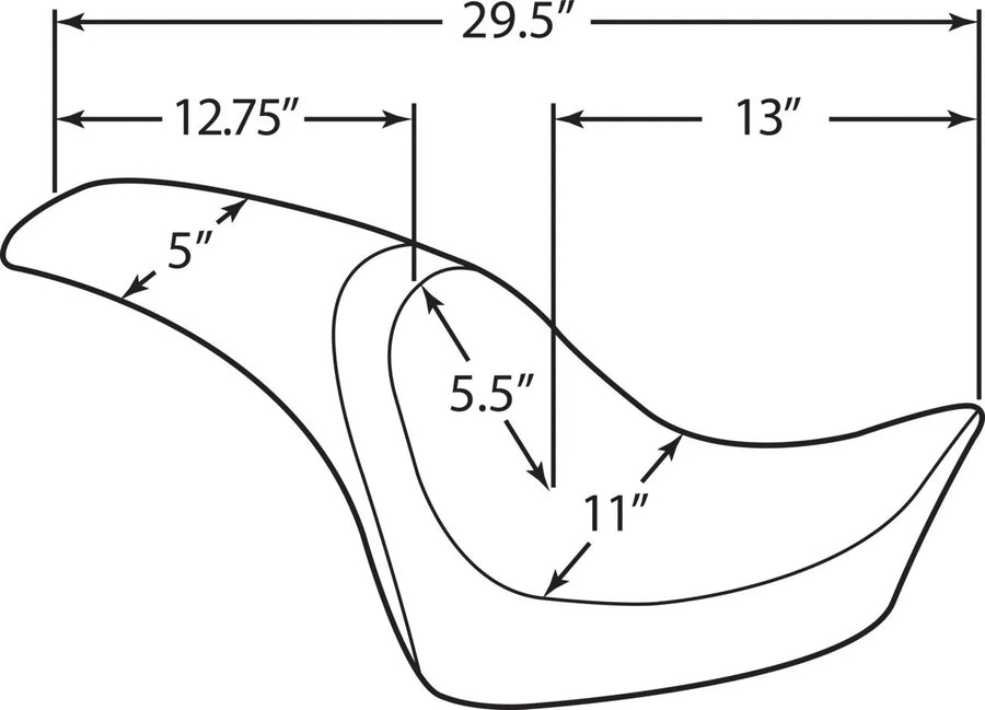harley davidson flstc [DRAG SPECIALTIES] – Sedadlo dravců