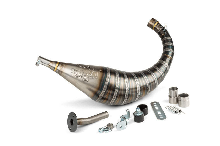 Keeway SM 50 2T - Auspuff R/T 70 - 80 Schwarz / Blau