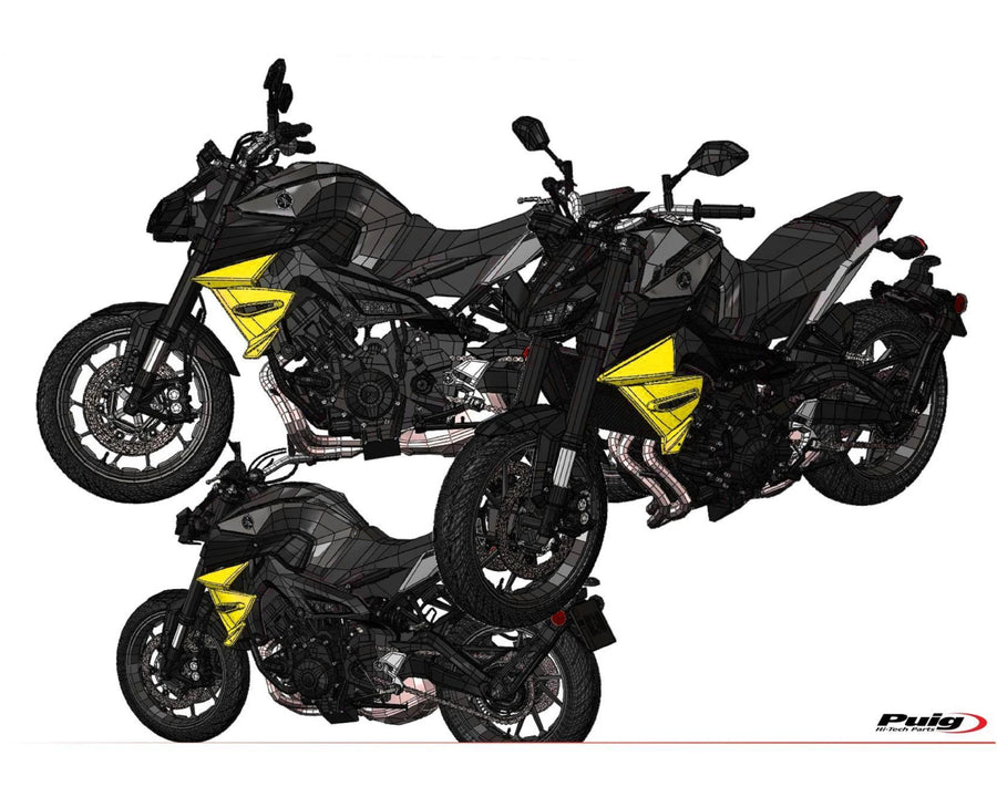 YAMAHA MT-09 SP [2020] – Krytka chladiče – Matte Black