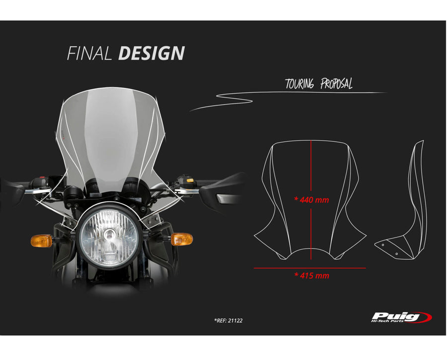 ROYAL ENFIELD HIMALAYAN 410 [2020] – cestovní obrazovka – průhledná