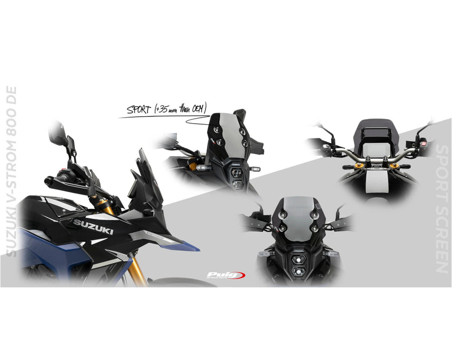SUZUKI DL 800 V-STROM [2025] – Touring Screen – Transparentní