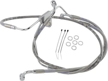 Harley Davidson Flhtcui [DRAG SPECIALTIES] – Sada brzdového vedení z nerezové oceli, prodloužená