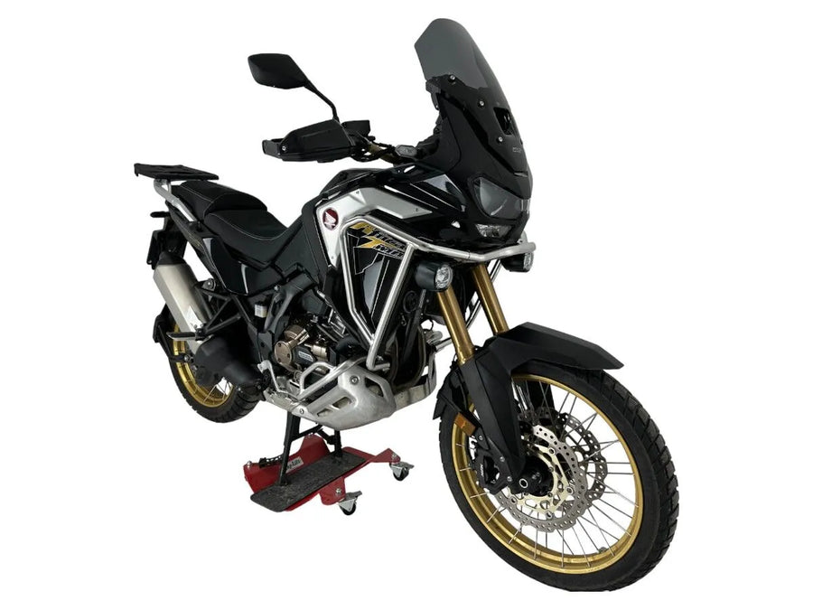 Honda CRF 1100 Africa Twin [WRS] – pohled shora na čelní sklo