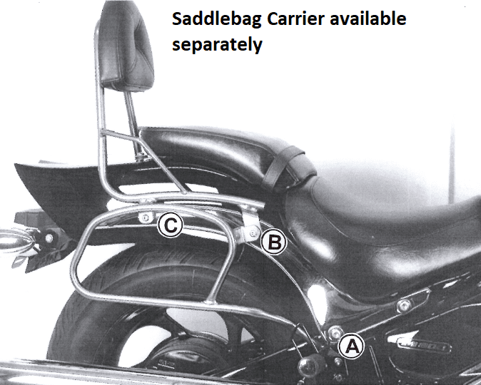 Suzuki M 800 Intruder [2005-2009] - SISSYBAR bez mostu zavazadel