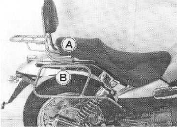 Moto Guzzi Nev Clas v 750 IE [2004-2011] - Sissybar bez mostu zavazadel