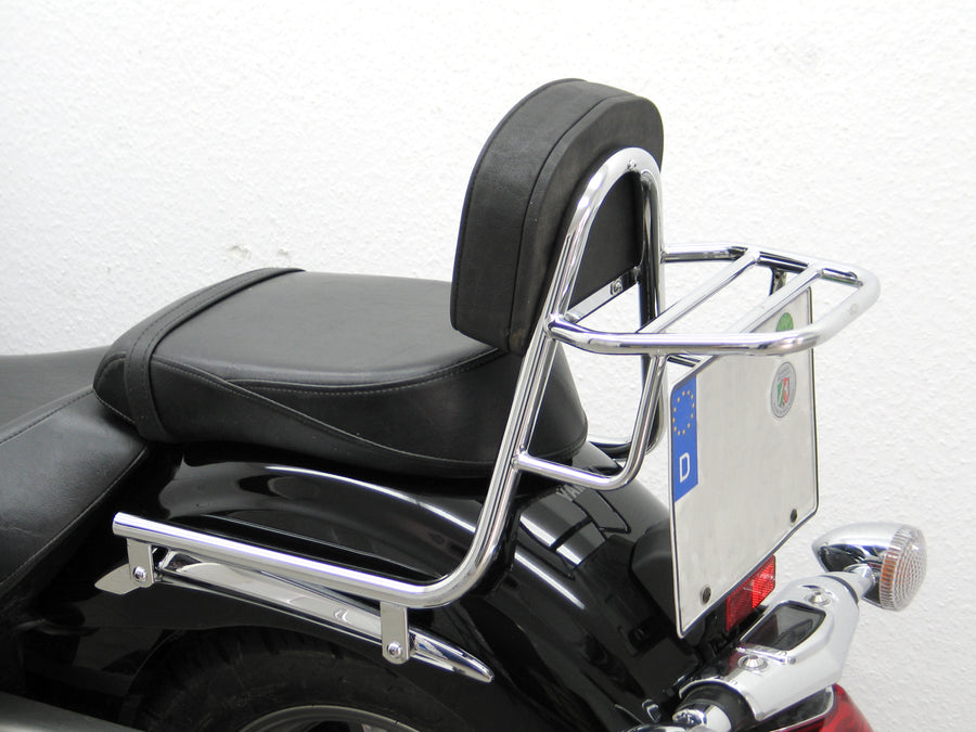 Yamaha XVS 1300 Midnight Star [2007-2016] - SISSY BAR vyrobený z potrubí s polštáři a zavazadlový stojan