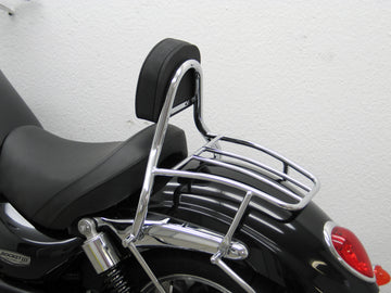 Triumph Rocket III Roadster [2010-2017] – Driver Sissy Bar s polštářem a nosičem zavazadel