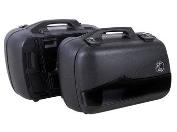 Boční kufry [Hepco & Becker] - sada kufrů Junior Flash černá Enduro 30L/40R – univerzální