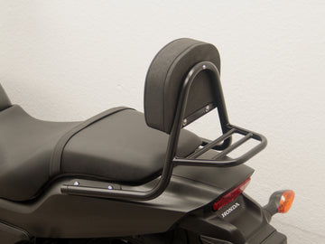 Honda CTX 700 N [2014-2016] - SISSY BAR vyrobený z potrubí s polštáři a zavazadlový stojan, černá