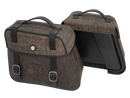 Moto taška [Hepco & Becker] - sada kožených tašek Rugged Cutout 19 L vč. rychloupínák - hnědá - výřez