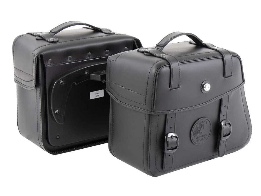 Taška na motorku [Hepco & Becker] - sada kožených tašek Rugged 21 L - černá - C-Bow