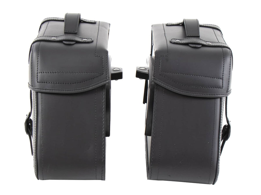 Taška na motorku [Hepco & Becker] - sada kožených tašek Rugged 21 L - černá - C-Bow