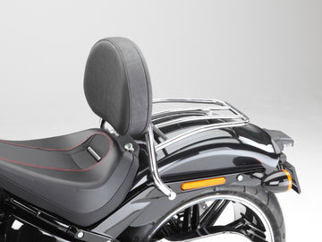 Harley Davidson Softail Fat Boy (Milwaukee - Eight 107/114) [2018] - DRIVER SISSY BAR s velkým zaoblený polštář a zavazadlový stojan
