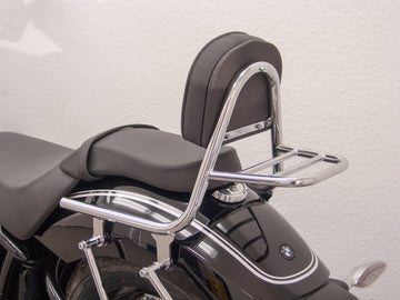 BMW R 18 (OL11) 2021- [2021] - SISSY BAR vyrobený z potrubí s polštáři a zavazadlový stojan