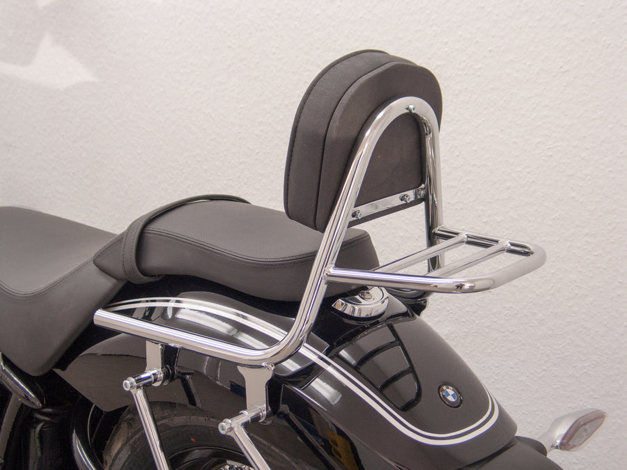 BMW R 18 (OL11) 2021- [2021] - SISSY BAR vyrobený z potrubí s polštáři a zavazadlový stojan