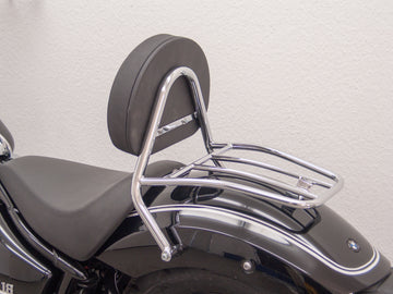BMW R 18 (OL11) 2021- [2021] - Driver Sissy Bar s velkým zaobleným polštářem a zavazadlem