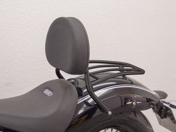 BMW R 18 (OL11) 2021- [2021] - Řidič Sissy Bar s velkým zaobleným polštářem a zavazadly, černé