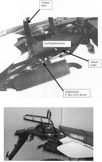 Yamaha DT 125 x [2005-2006] - zavazadlový most