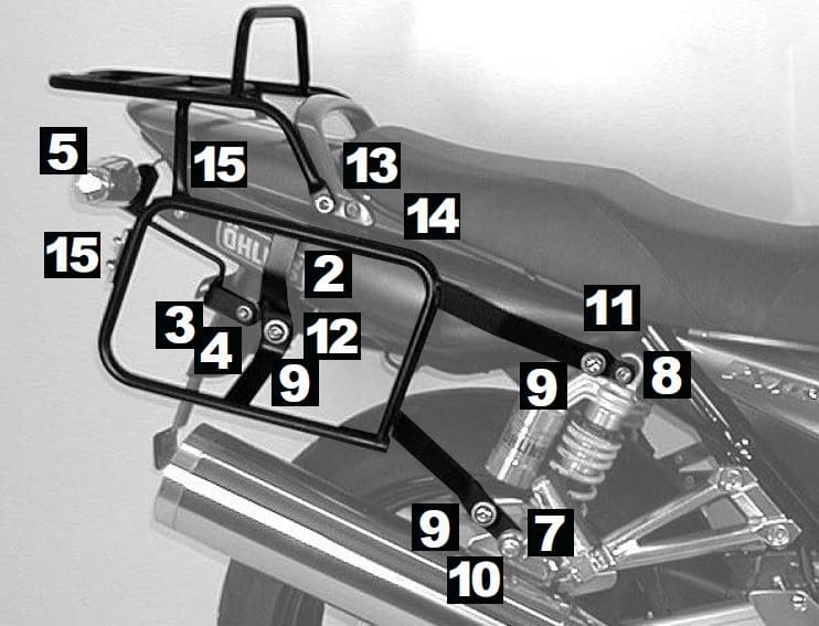 Yamaha XJR 1300 [2007-2014]-Kompletní nosič Lock-It