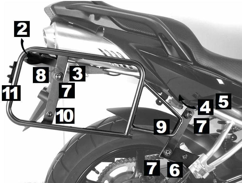 Yamaha FZ 6 [2007-2009] -lock-it případové nosič
