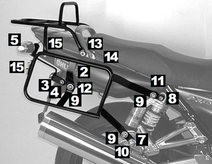 Yamaha XJR 1300 [2004-2006]-Kompletní nosič Lock-it
