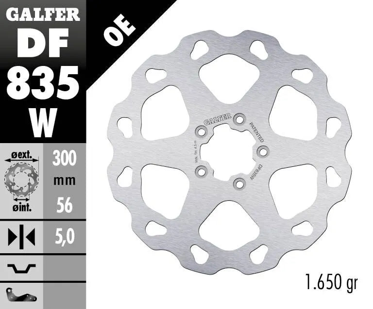 Harley-Davidson FXST 1690 Softail Standard [2015] - Brzdový kotouč Wave® - povrch: stříbrná, nerezová ocel - obrázek 2
